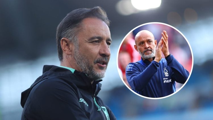 An image of Vitor Pereira with an inset of Nuno Espirito Santo