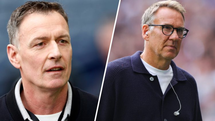 A split image of Chris Sutton and Paul Merson
