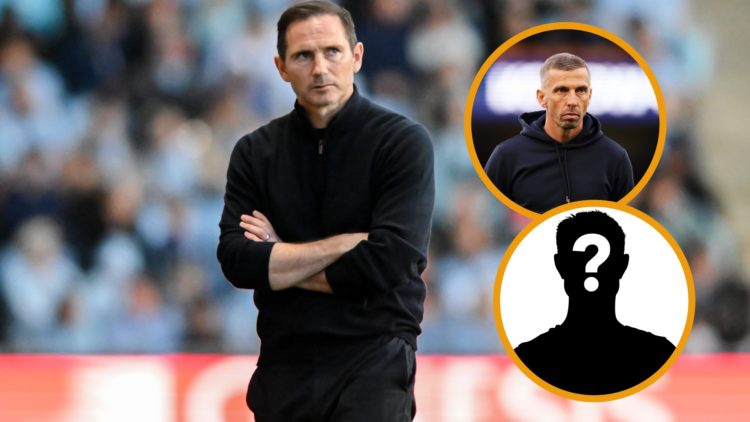 Frank Lampard manages Coventry City (left) and Gary O'Neil watches on (right)
