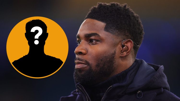 Micah Richards watches on during punditry