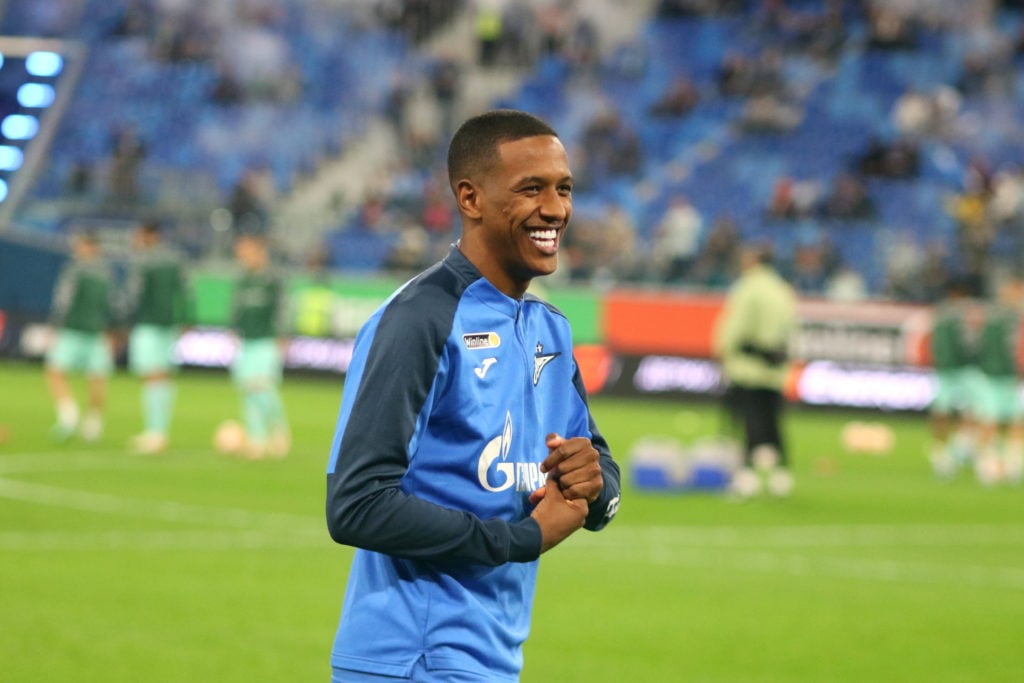 Zenit St Petersburg defender Robert Renan is seen in action against Krasnador