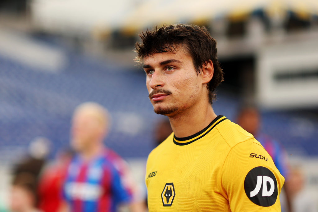 Hugo Bueno in a Wolves shirt.