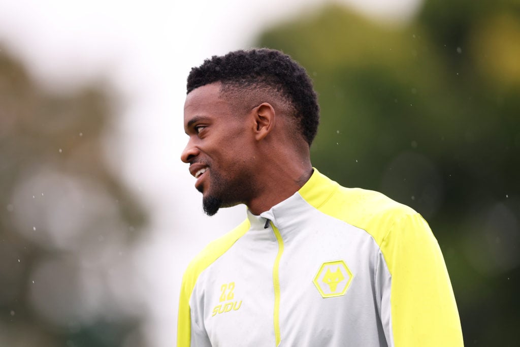 Nelson Semedo in Wolves training.