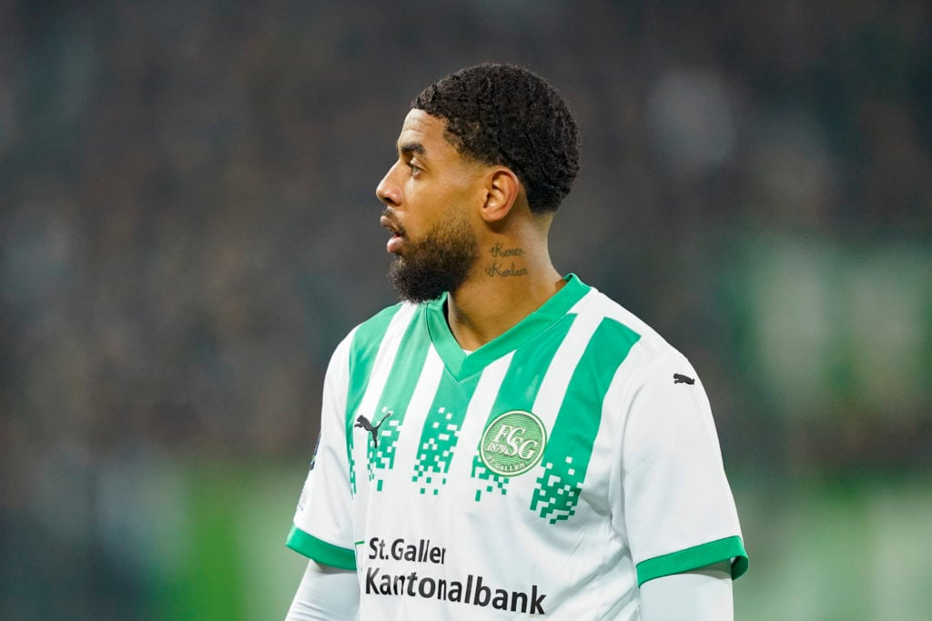 Willem Geubbels playing for St. Gallen.