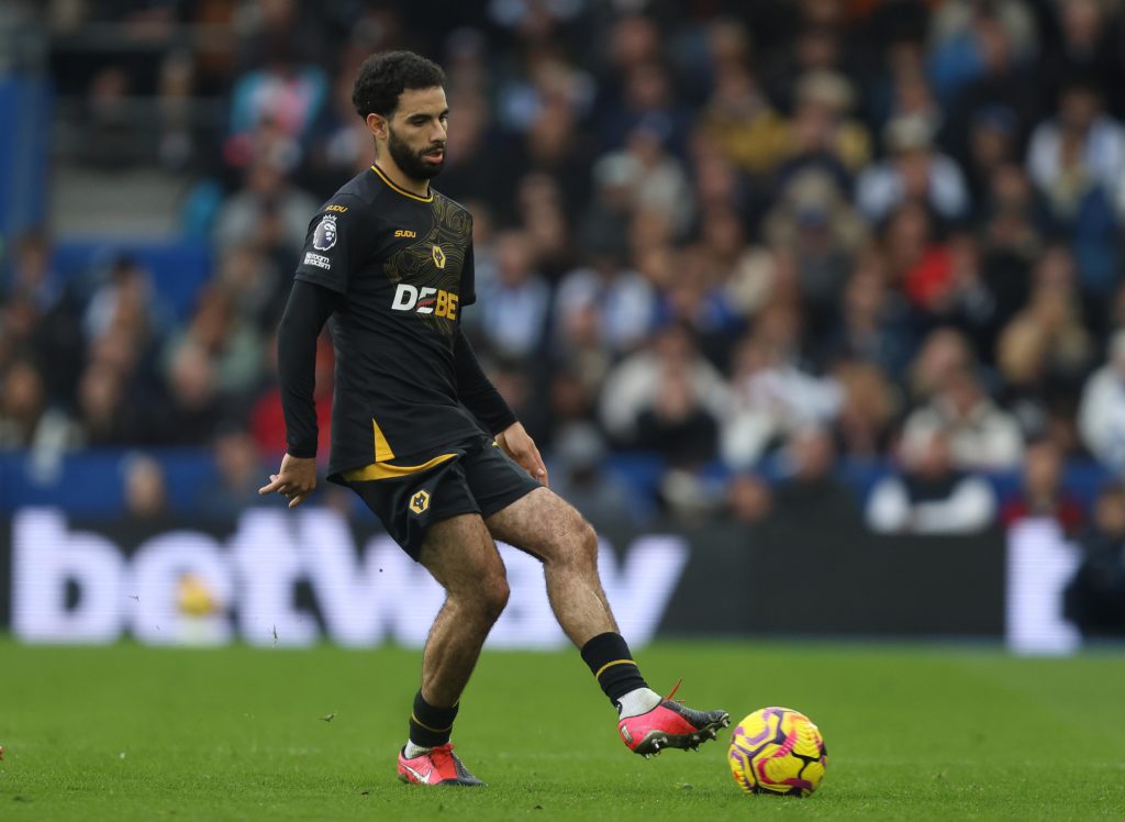Rayan Ait-Nouri of Wolves during the Premier League match between Brighton & Hove Albion FC.