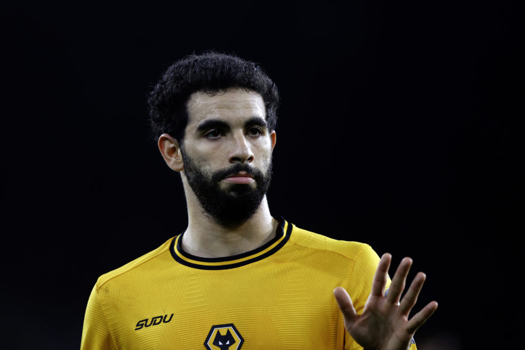 Rayan Ait-Nouri gestures for Wolves.