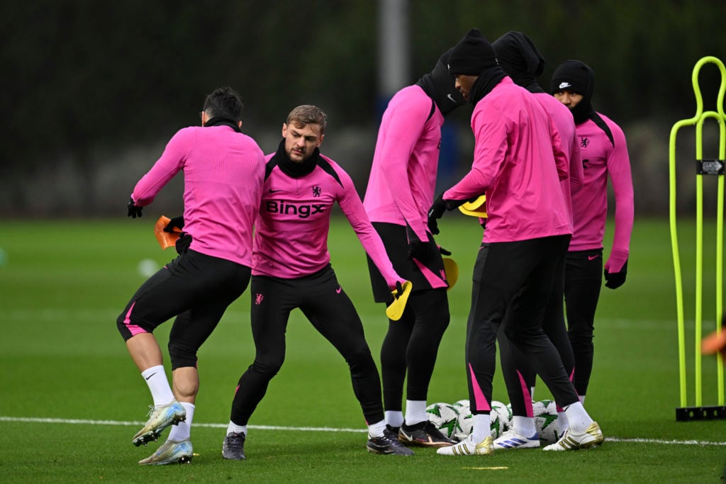 Chelsea FC Training Session And Press Conference - UEFA Conference League 2024/25 League Phase MD5