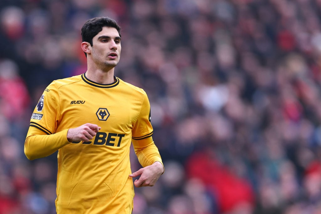 Goncalo Guedes playing for Wolves.