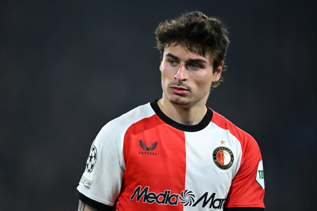 Hugo Bueno playing for Feyenoord.