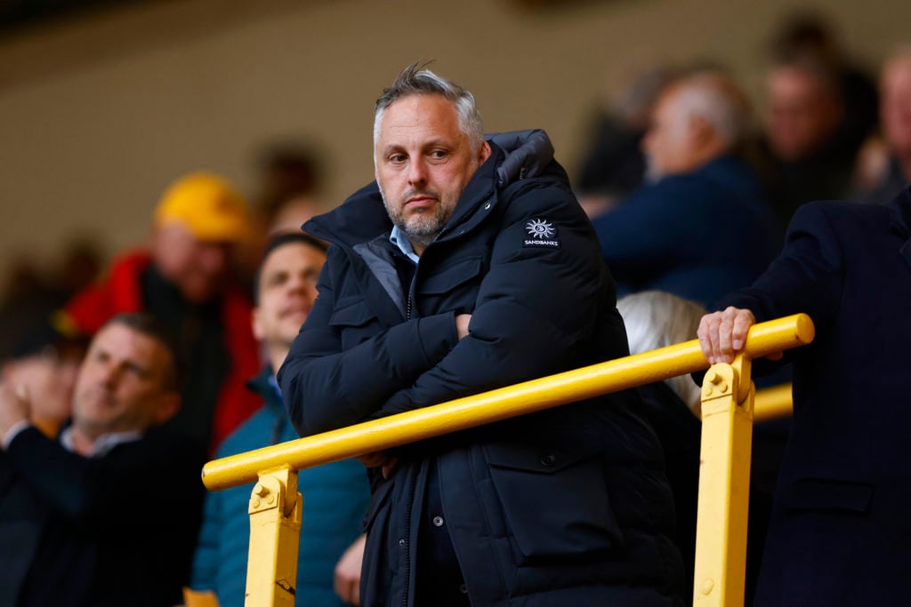 Matt Hobbs looks on at Molineux.