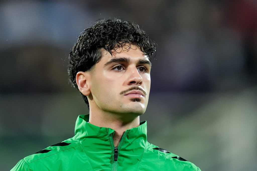 Johnny Cardoso during the UEFA Conference League 2024/25 Semi Final Second Leg match between ACF Fiorentina and Real Betis Balompie.