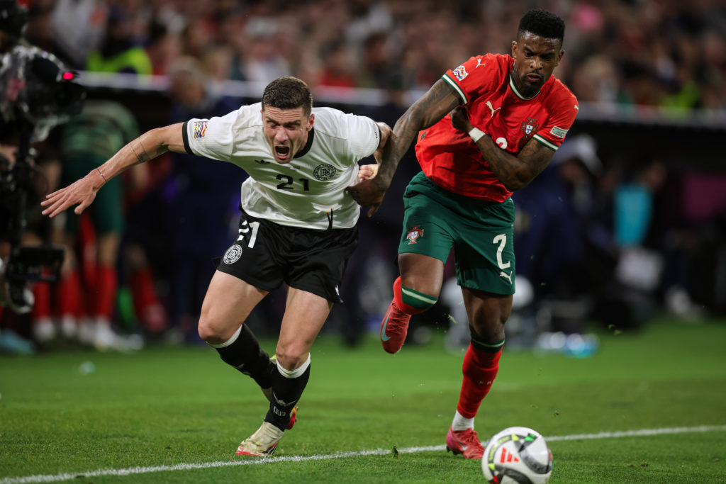 Nelson Semedo during Germany v Portugal - UEFA Nations League 2025 Semi-final