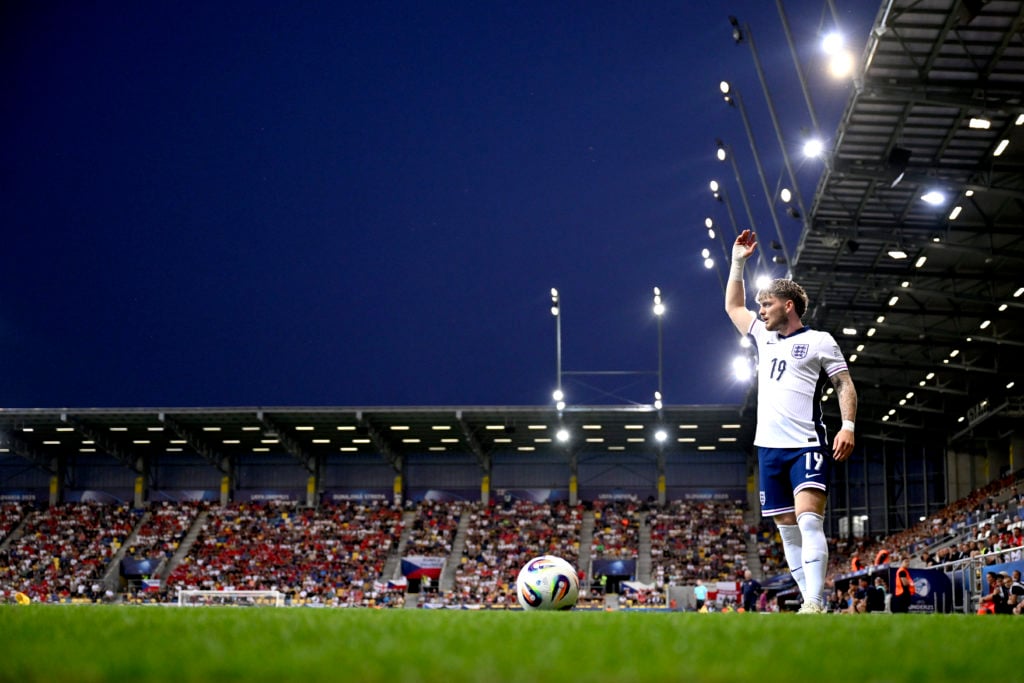 Harvey Elliott in action for England U21s against the Czech Republic