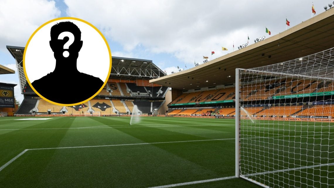 A general view of Molineux (right), mystery player (inset)