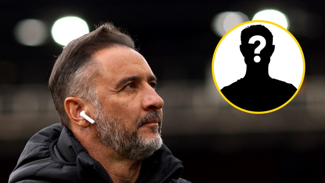 Wolves manager Vitor Pereira looks up (left), mystery player (inset)