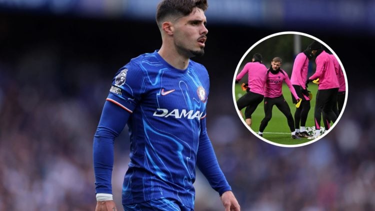 An image of Chelsea's Pedro Neto with an inset of Kiernan Dewsbury-Hall