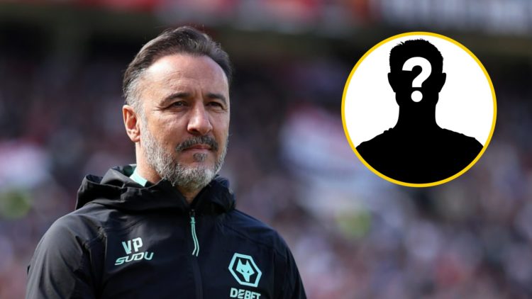 Wolves manager Vitor Pereira looks on (left), mystery player (inset)