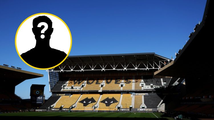 A general view of Molineux (central), mystery player (inset)