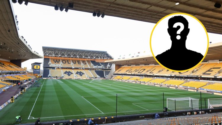 A general view of Molineux (central), mystery player (inset)