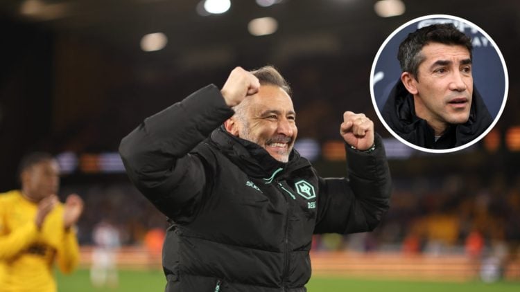 An image of Vitor Pereira with an inset of Bruno Lage