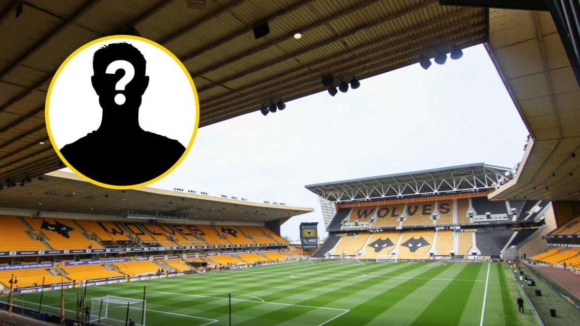 A general view of Molineux (central), mystery player (inset)
