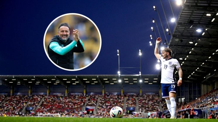 An image of Harvey Elliott with an inset of Wolves boss Vitor Pereira