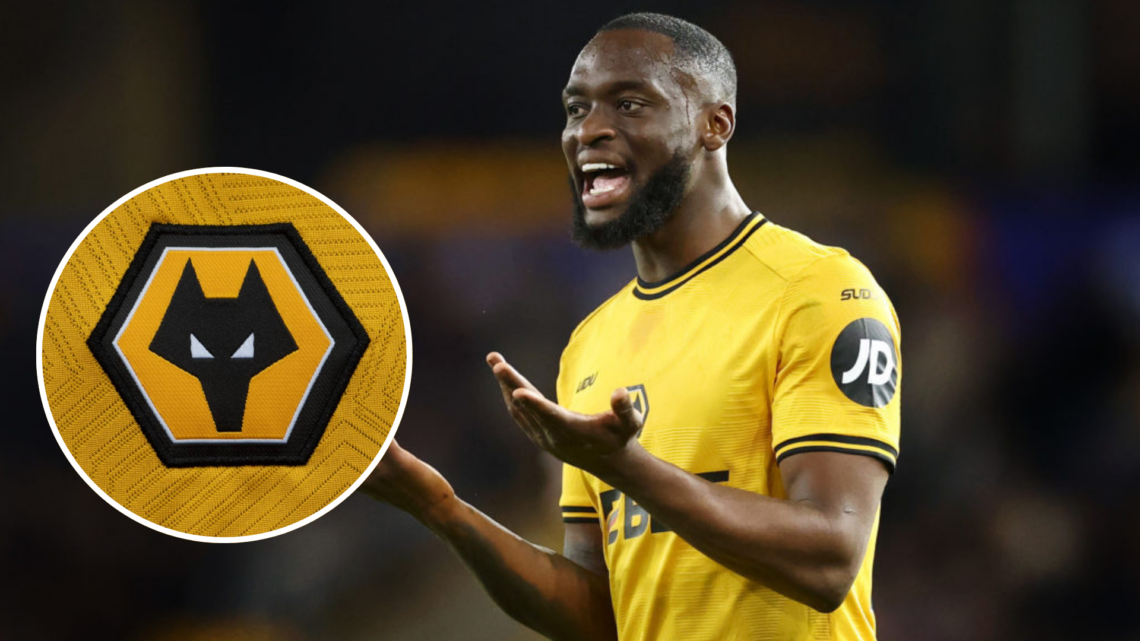 Toti Gomes of Wolverhampton Wanderers reacts during the Premier League match between Wolverhampton Wanderers FC and West Ham United FC. Inset, A de...
