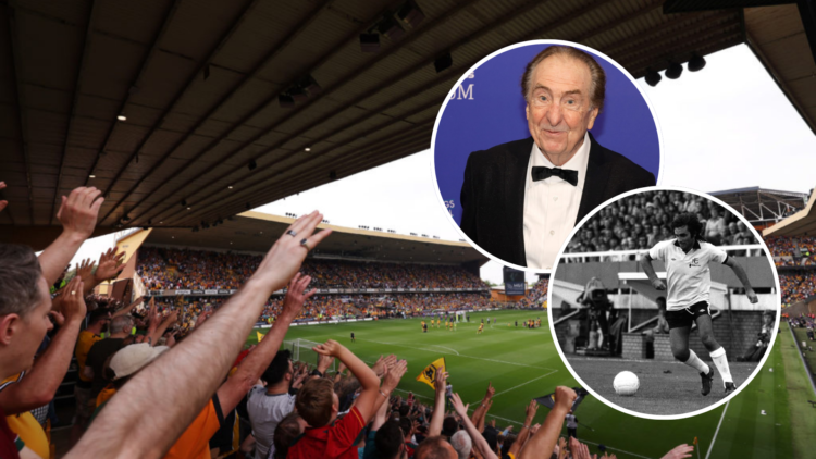 A general view as Wolverhampton Wanderers fans show their support in the stands prior to during the Premier League match between Wolverhampton Wand...