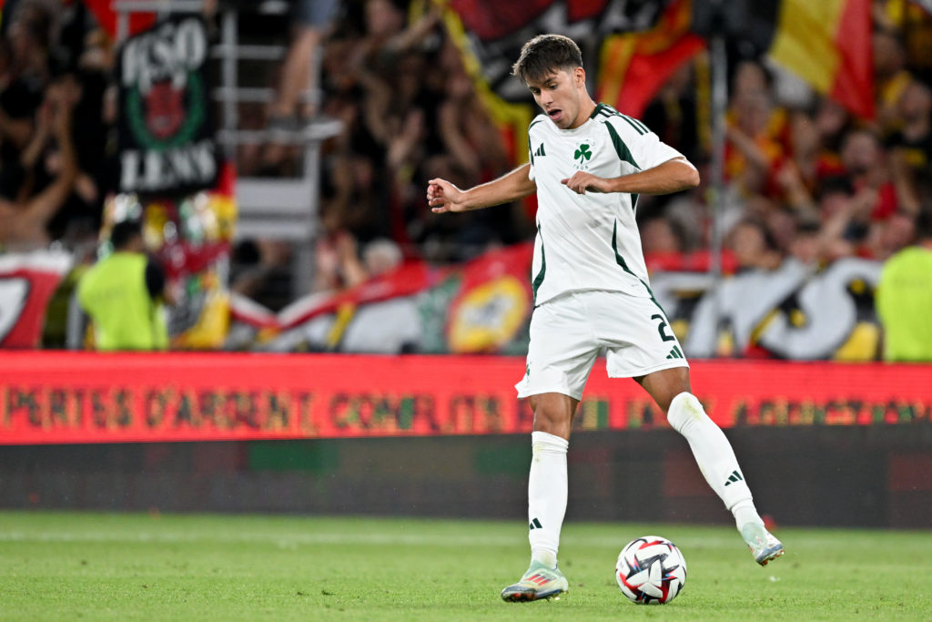 Georgios Vagiannidis playing for Panathinaikos.