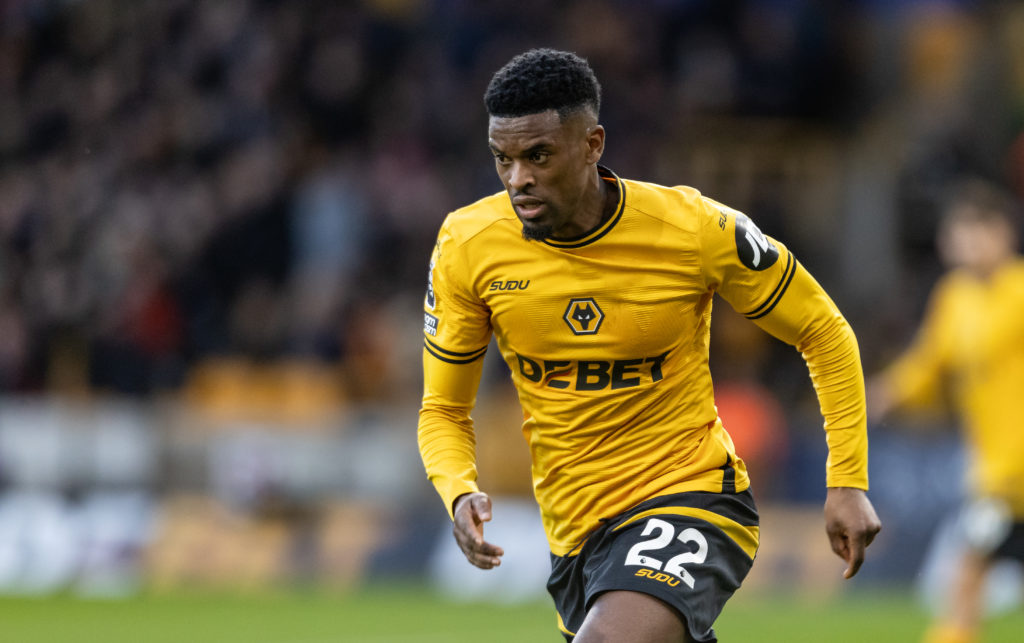 Nelson Semedo playing for Wolves.