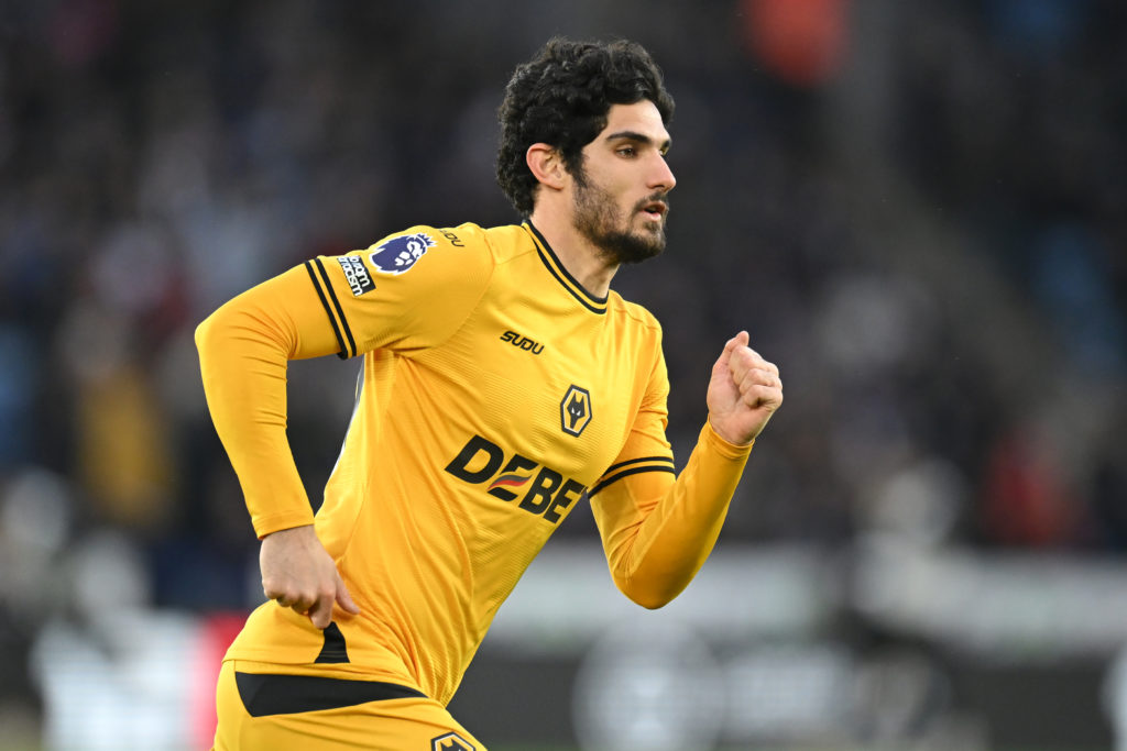 Goncalo Guedes playing for Wolves.