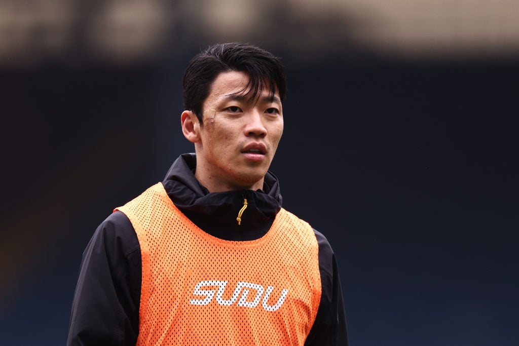 Hwang Hee-chan in Wolves training.