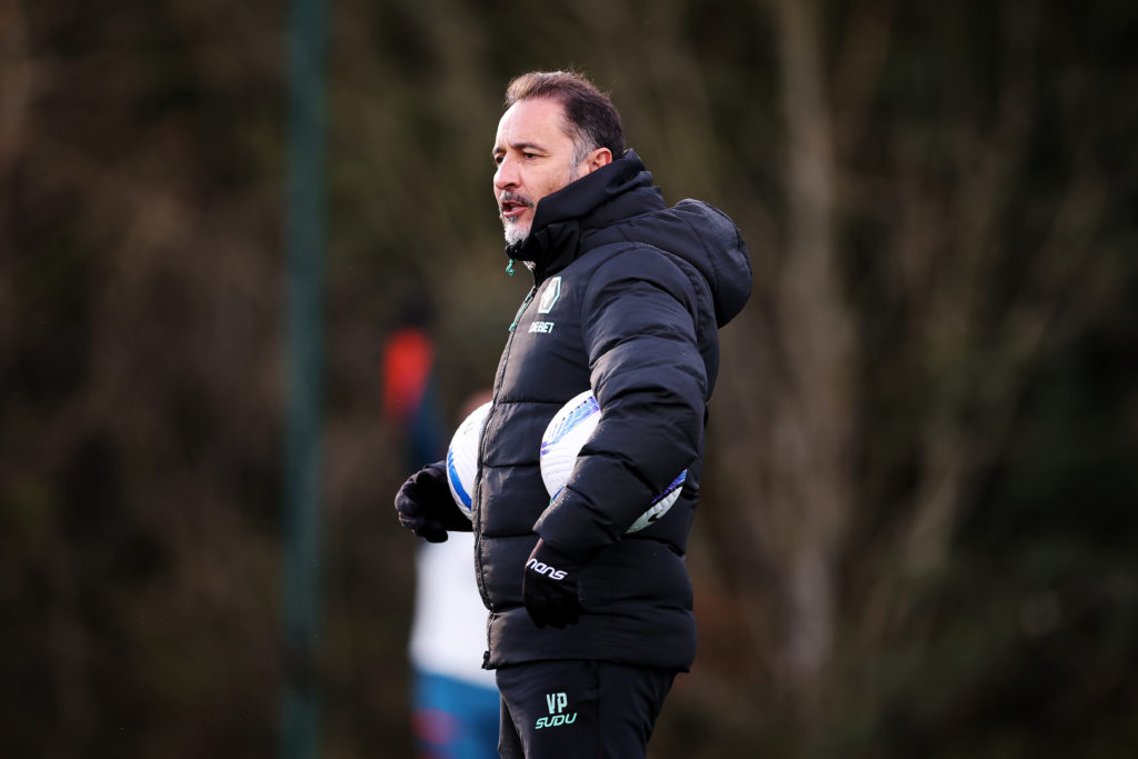 Vitor Pereira in Wolves training.