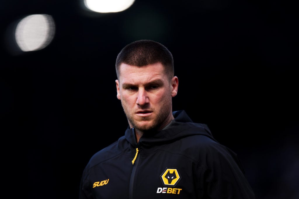 Sam Johnstone warms up ahead of the Premier League match between Ipswich Town FC and Wolverhampton Wanderers.