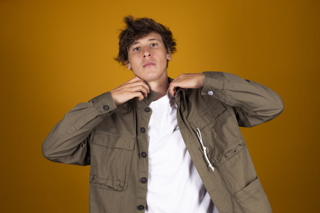 Fer Lopez poses after signing for Wolves.