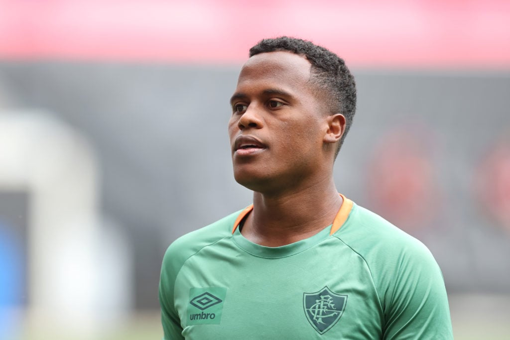 Jhon Arias in Fluminense training.