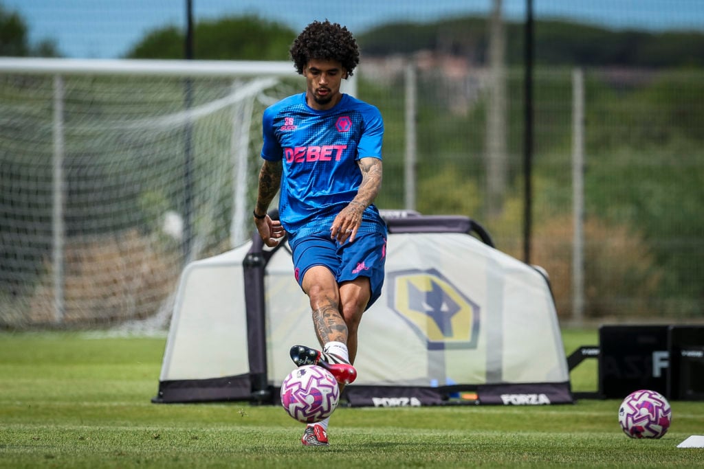 Ki-Jana Hoever in Wolves pre-season training.