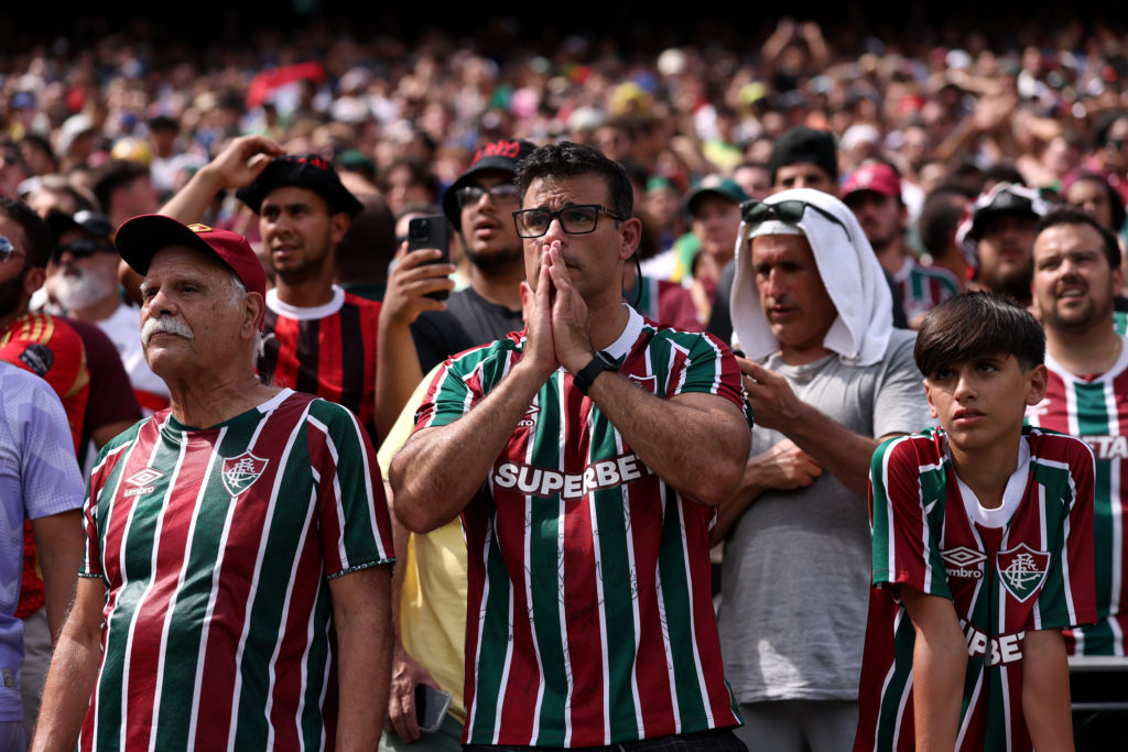 Fluminense fans at the Club World Cup match against Chelsea