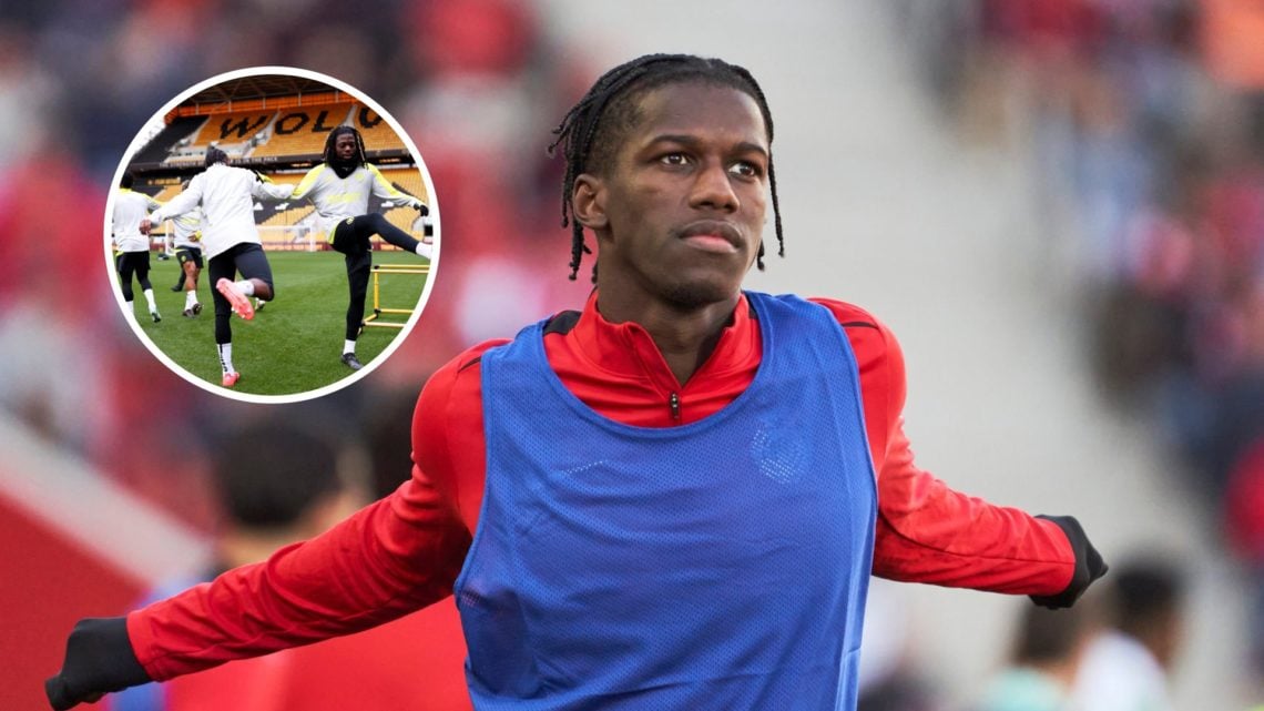 An image of Chiquinho with an inset of Wolves player Bastien Meupiyou