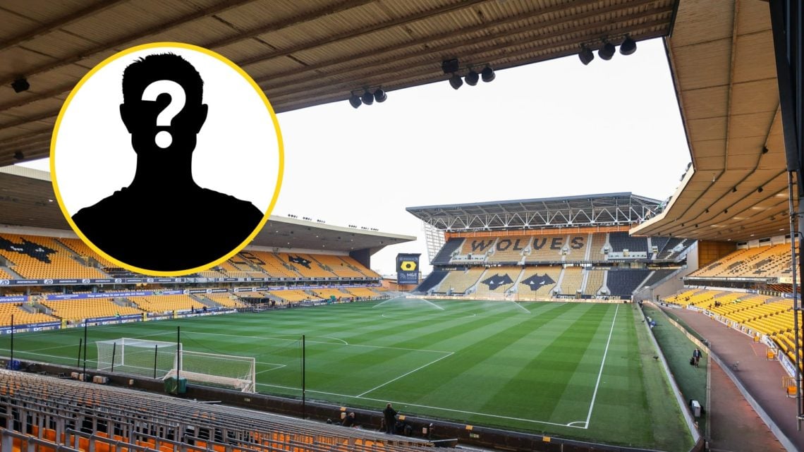 A general view of Molineux (central), mystery player (inset)