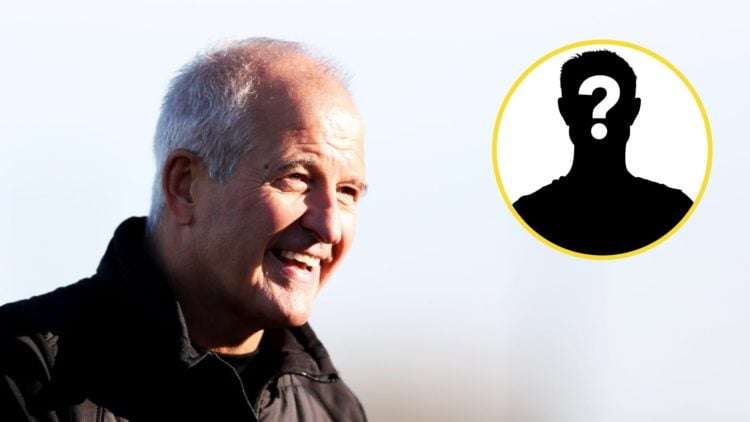 Wolves legend Steve Bull smiles (left), mystery player (inset)
