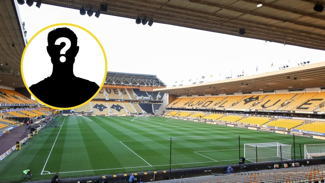 A general view of Molineux (central), mystery player (inset)