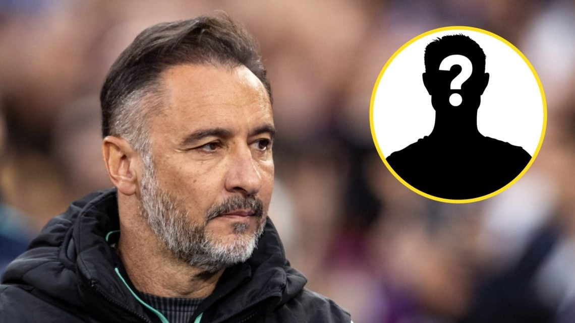 Wolves manager Vitor Pereira looks on (left), mystery player (inset)