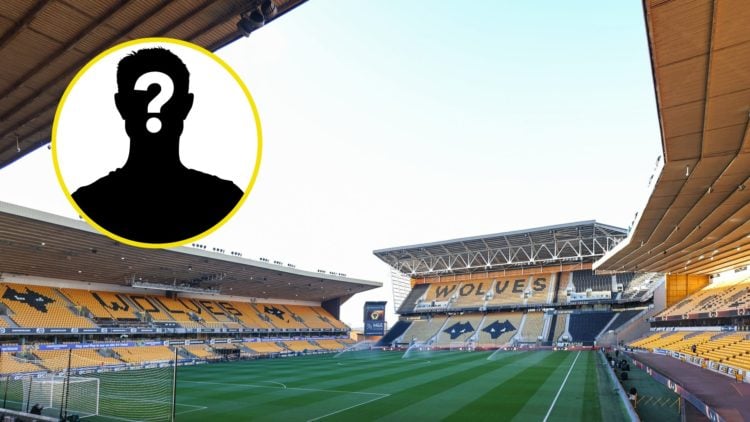A general view of Molineux (central), mystery player (inset)