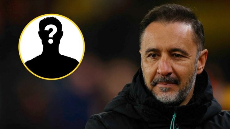 Wolves manager Vitor Pereira looks on (right), mystery player (inset)