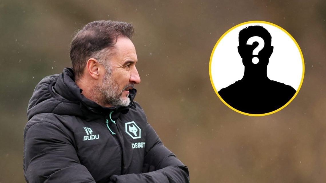 Wolves manager Vitor Pereira in training (left), mystery player (inset)