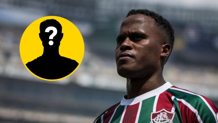 Jhon Arias prior to the FIFA Club World Cup match between Fluminense and Chelsea, inset, mystery icon.