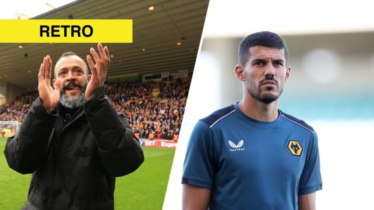 A split image of Nuno Espirito Santo and Conor Coady
