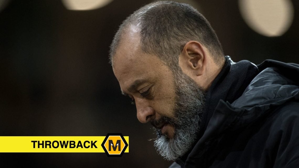 Former Wolves manager Nuno Espirito Santo during the Premier League match between Wolverhampton Wanderers and Leicester City.