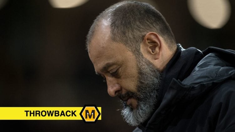 Former Wolves manager Nuno Espirito Santo during the Premier League match between Wolverhampton Wanderers and Leicester City.